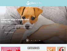 Tablet Screenshot of news.pluspets.com